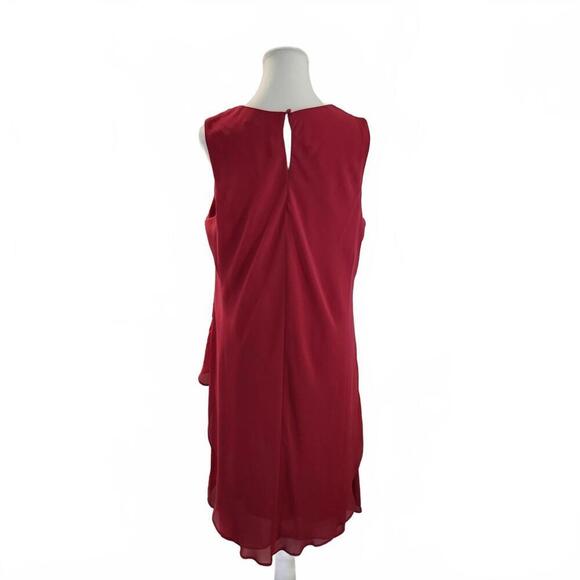 Scarlett Women's Red Layered Sleeveless Dress Size 14 - Picture 2 of 9